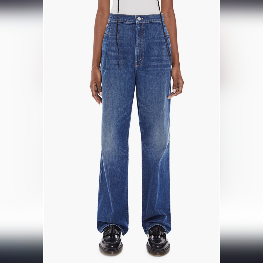 Mother The Pinch Sneak Super High Waist Wide Leg Jeans sz 27